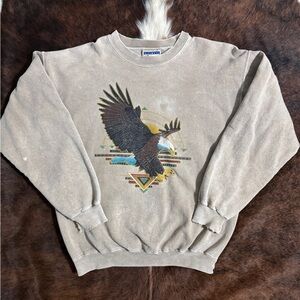 Eagle Graphic Beige Sweater